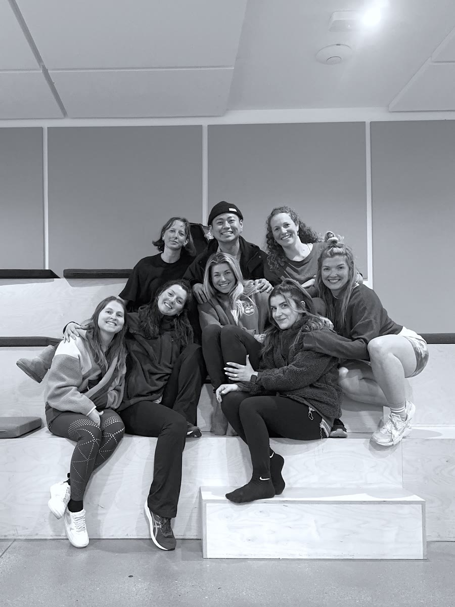 QTC crew relaxing together